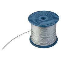 Трос для растяжки оцинкованный М3, в бухте 220 м фото Трос для растяжки оцинкованный М3, в бухте 220 м картинка